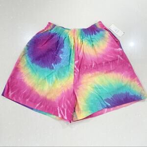 NWT Vintage Deadstock Jordan Taylor Neon Tie Dye Shorts 28